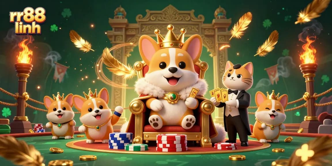 Experience thrilling gaming at rr88 linh with vibrant characters and stunning casino elements.
