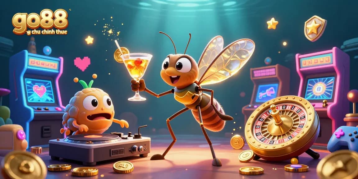 Experience go88 trang chu chinh thuc with a vibrant casino scene featuring unique gaming elements and characters.