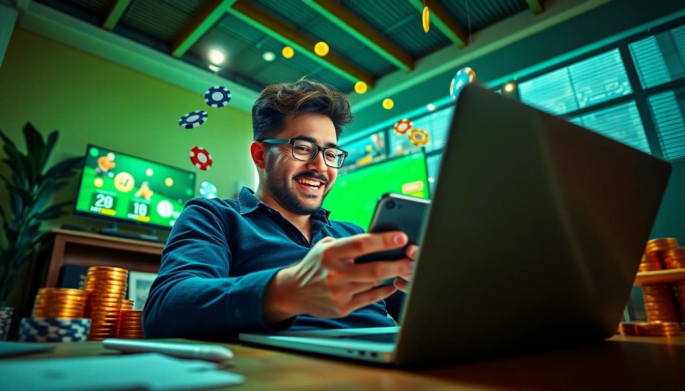 Experience the excitement of online betting at stimmgewitter.org with engaging visuals of sports betting.