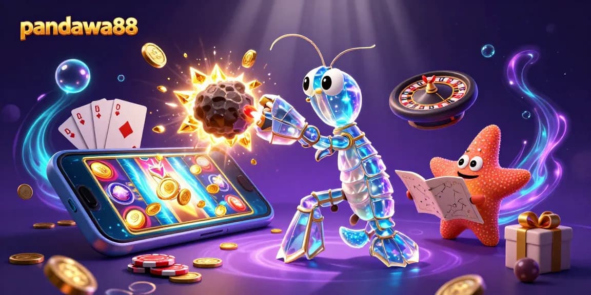 Engage with pandawa88's vibrant slot games in an explosive 3D casino scene
