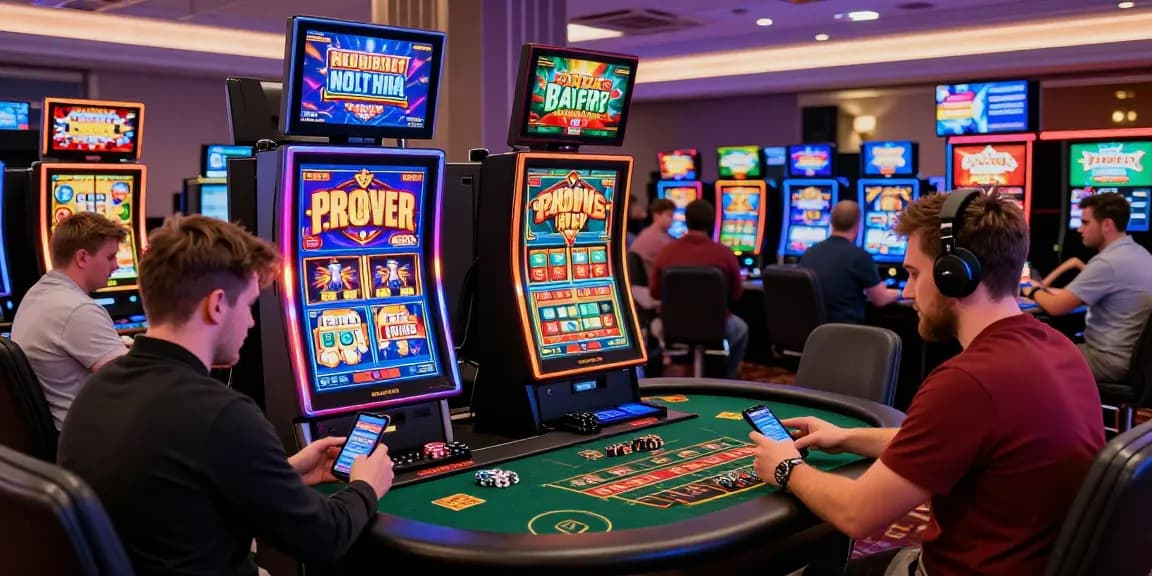 UK players enjoying vibrant credit card casino experience at https://euf.co.uk, featuring diverse gaming stations and excitement.
