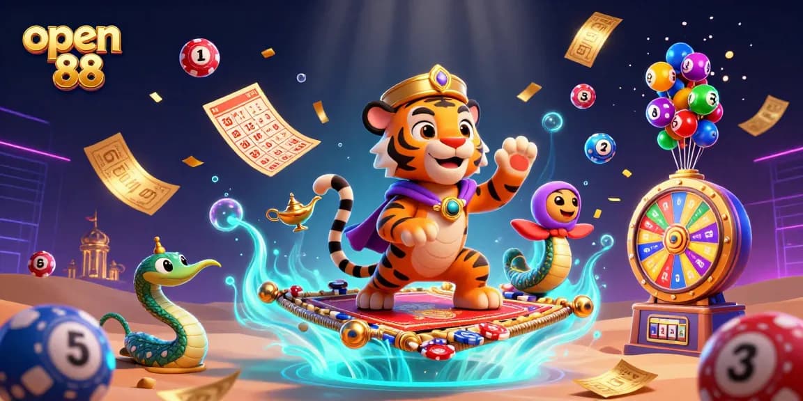 Experience the excitement of open 88 with dynamic lottery gameplay and rich casino visuals.