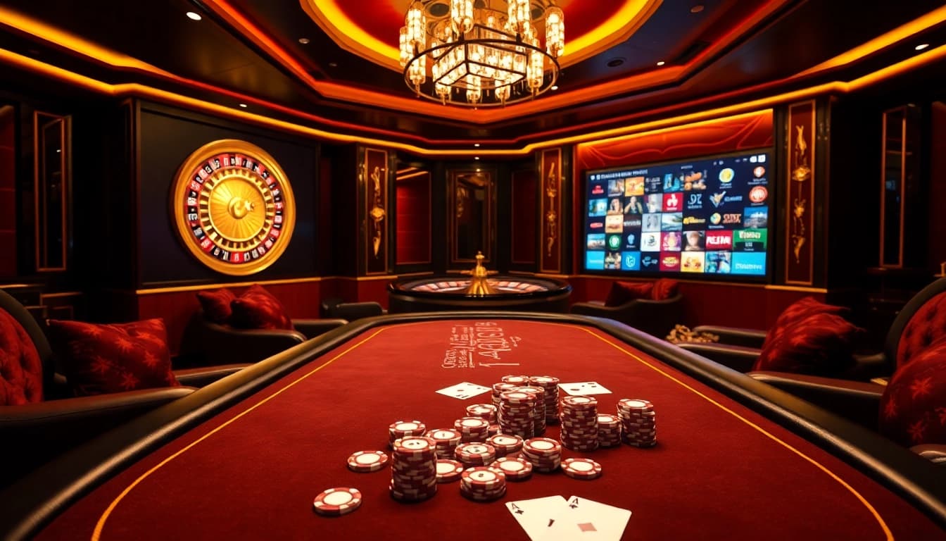 Experience high-stakes poker action at VIPWIN's luxurious casino.