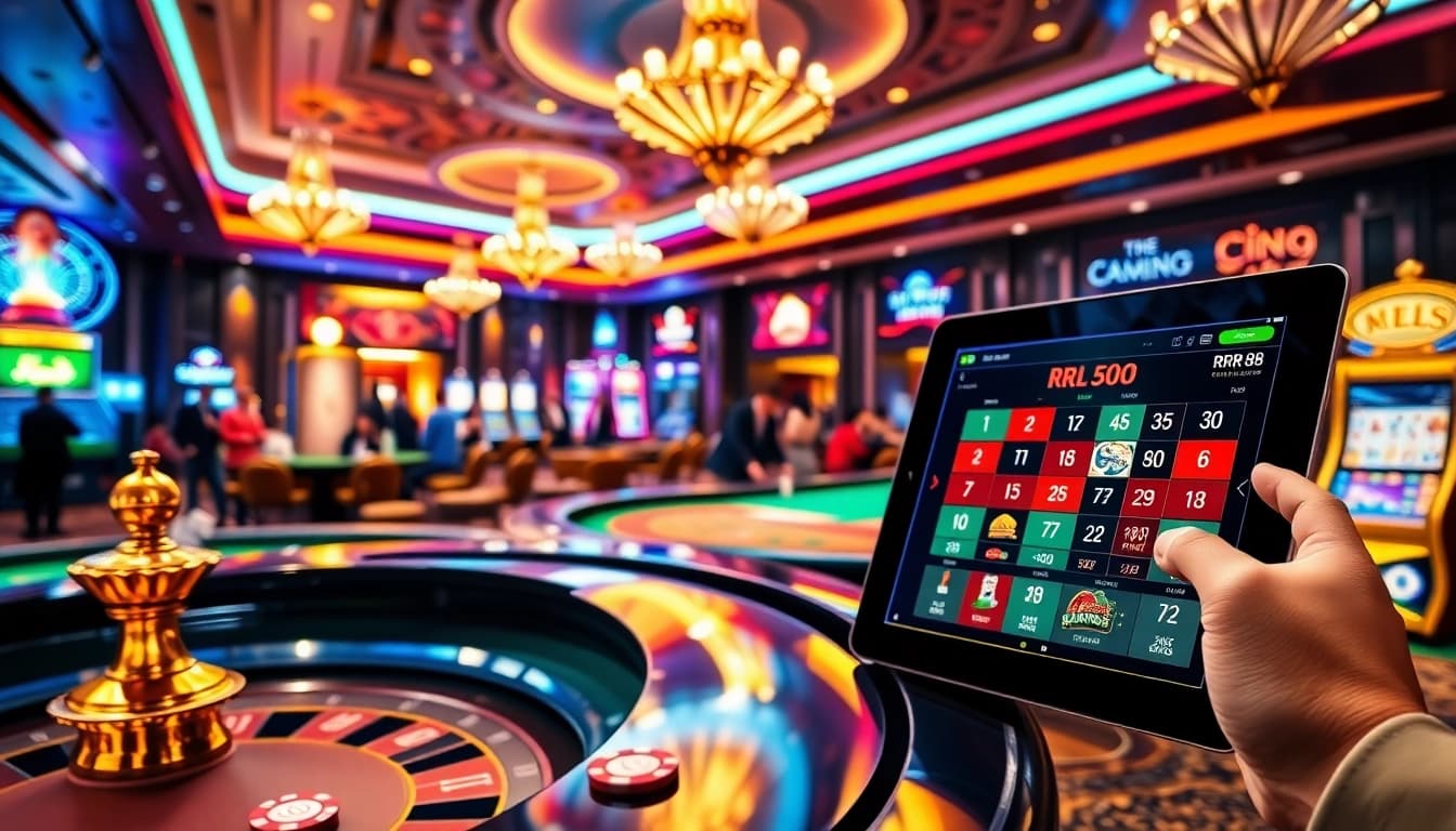 Engaging casino experience at https://rr88c.org/ featuring roulette and poker, showcasing excitement for gamblers.