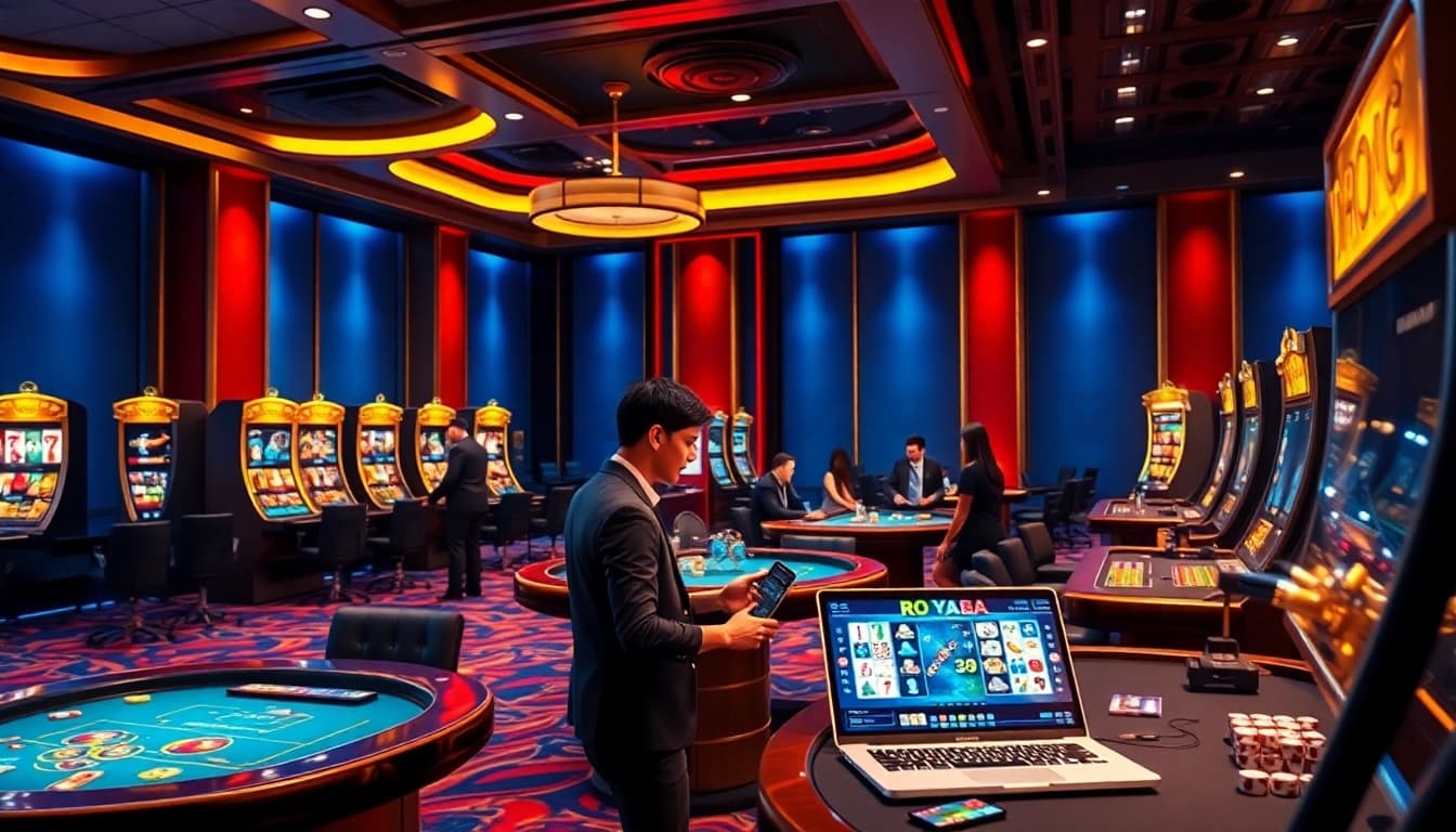 Engaging online gambling scene at VN88.com.vn with advanced gaming technology and vibrant ambiance.