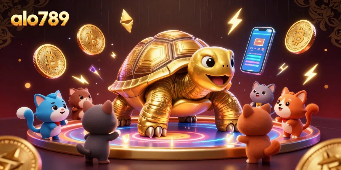 Experience the excitement of cockfighting at alo789, with a vibrant arena and playful characters.