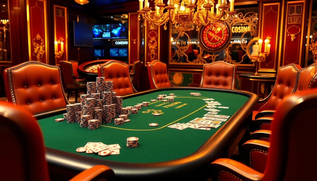 Experience high-stakes poker action with vibrant chips and cards at https://mm88.agency/ for thrilling online gambling.