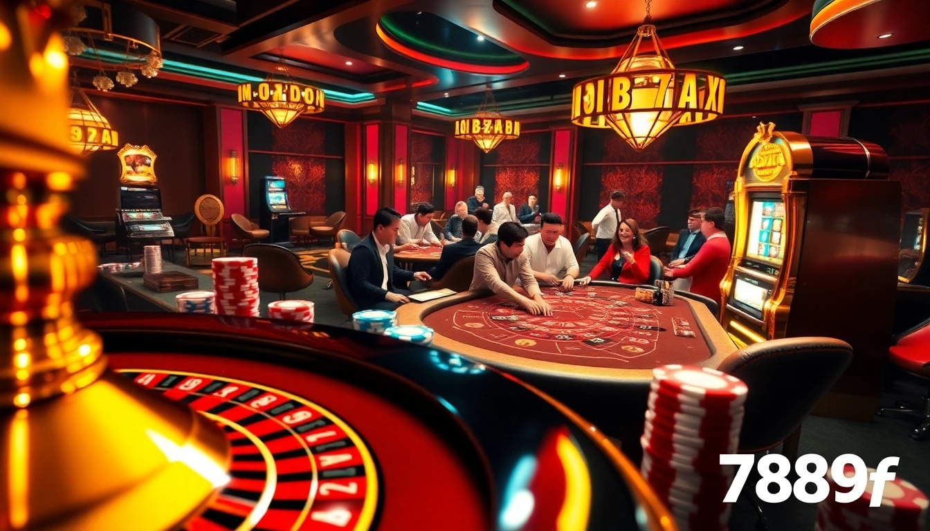 Excited players enjoying a thrilling game at 789f online casino tables.