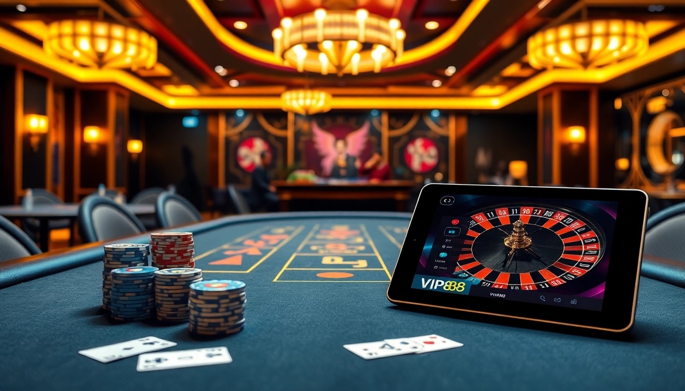 Experience thrilling gameplay at game vip88 with stylish casino tables and premium features.
