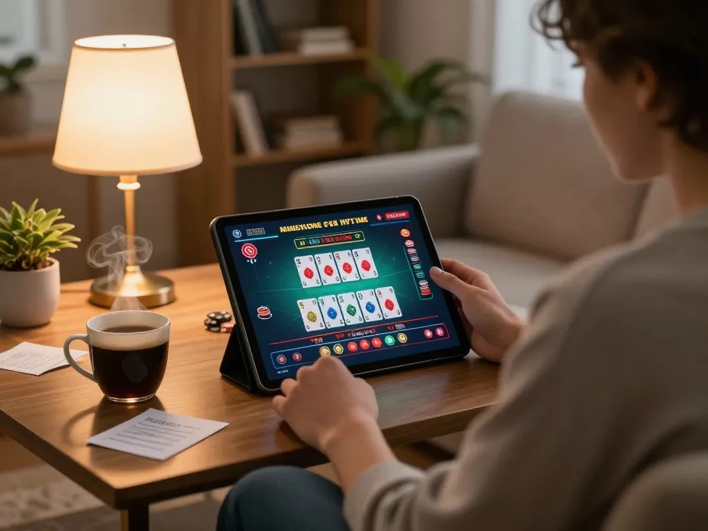 Play blackjack online at https://go8.agency/ while enjoying a cozy home setting with strategy notes.