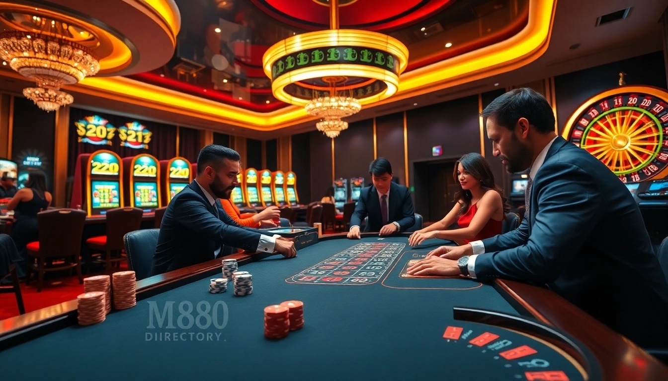 Action-packed poker game at https://mm88.directory/ showcasing vibrant casino atmosphere.