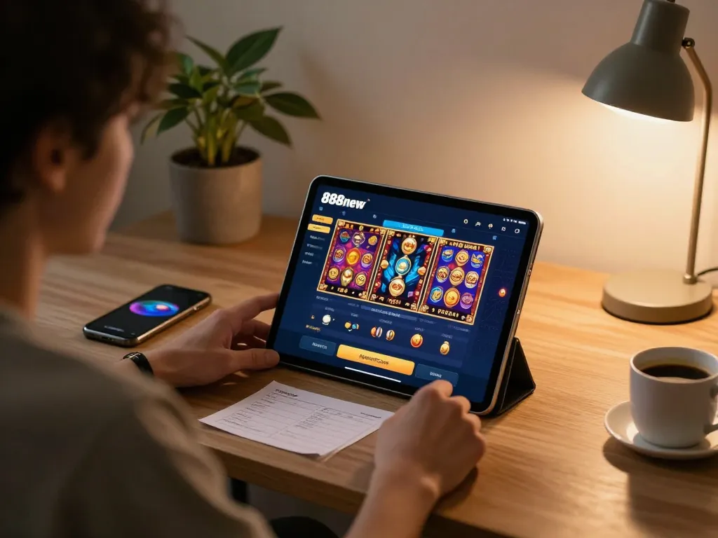 Using the 888new app for an engaging online gaming experience at home