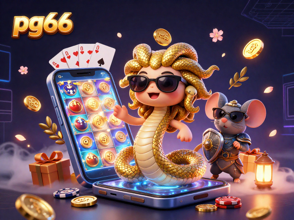 Experience the excitement of pg66 with vibrant slot games, gold coins, and engaging characters in action.