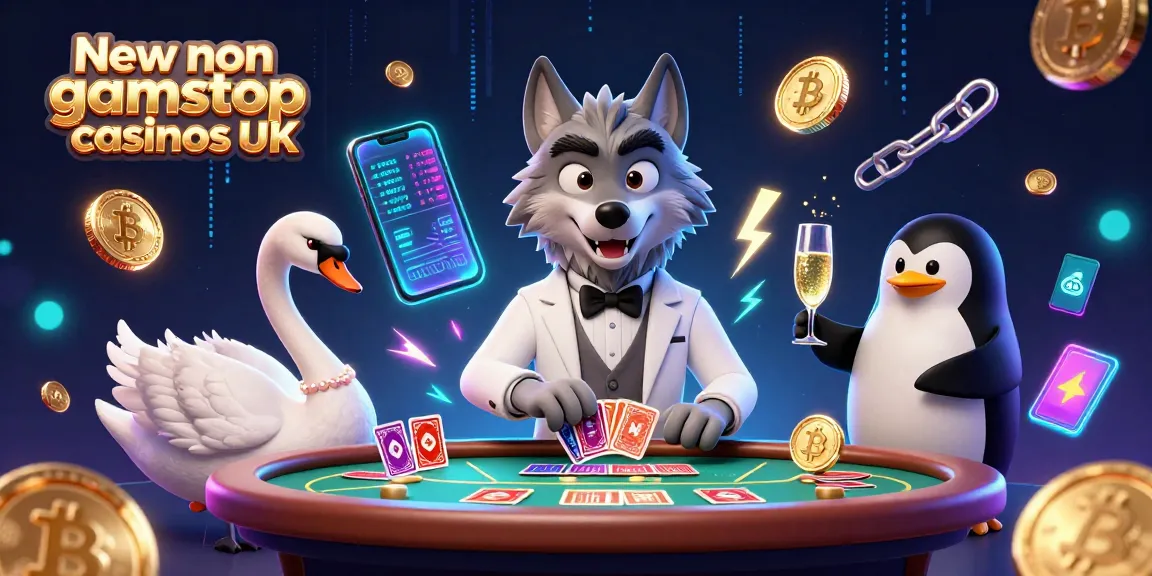 Experience the thrill at New non gamstop casinos UK with vibrant 3D characters enjoying high-stakes gaming.