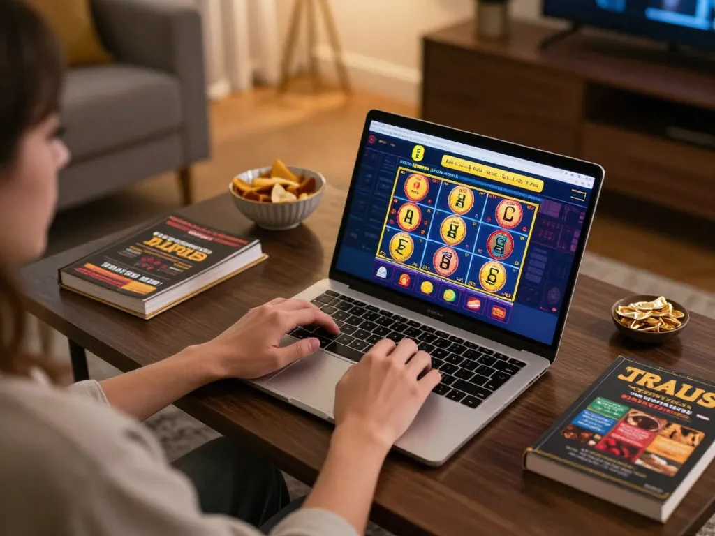Experience online excitement with EE88 while playing slots in a cozy home setting