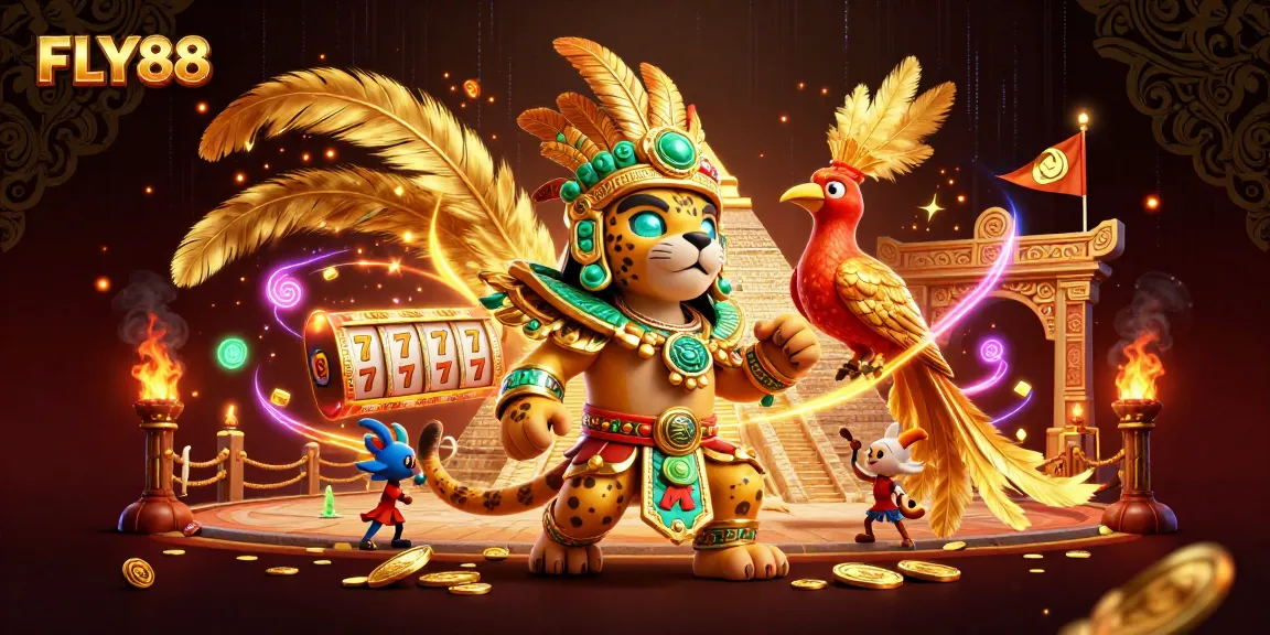 Experience thrilling action at FLY88 with a vibrant 3D casino scene showcasing excitement and rich graphic detail.