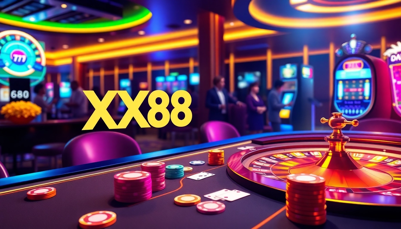 Experience the thrill of gambling at XX88 with vibrant tables and exciting online betting.