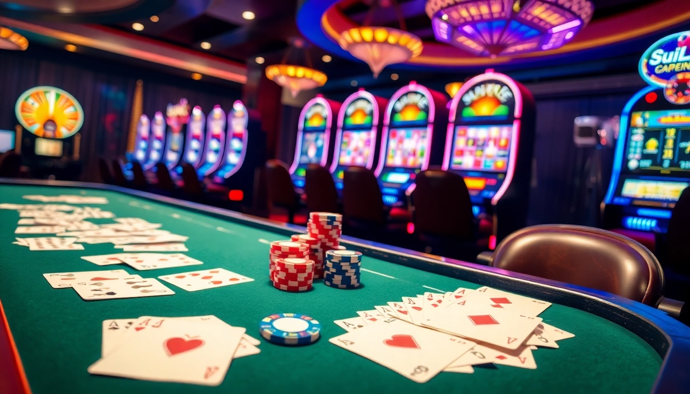 Experience the thrill of betting at cổng game 88bet with luxury casino tables and vibrant gaming action.