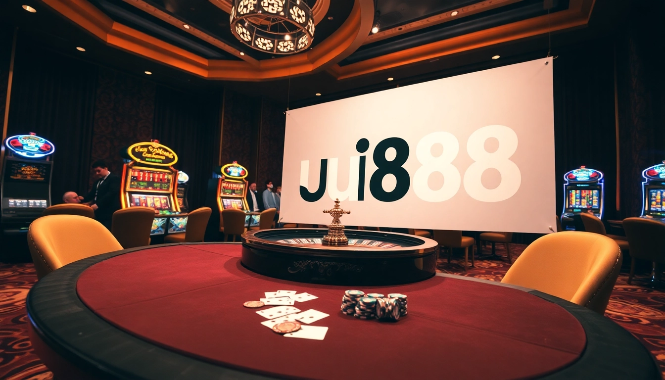 Experience the thrill of winning with uu88 at a luxurious casino table.
