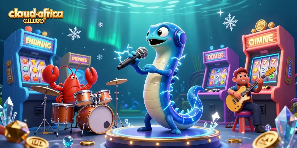 Join the excitement at cloud-africa’s underwater casino featuring vibrant electric eel DJ, colorful slot machines, and dynamic gaming atmosphere.