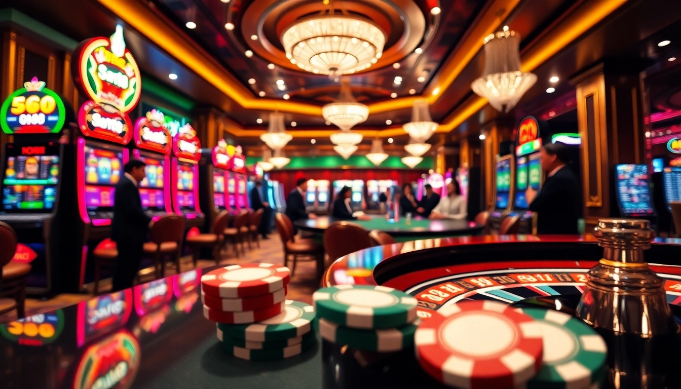 Experience the thrill of casino gaming at say88 with vibrant slot machines and lively players.