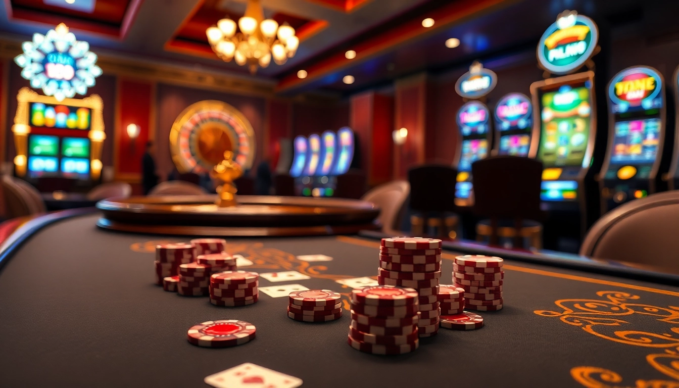 Experience excitement at the 888b casino with vibrant gaming tables and glimmering roulette wheels.