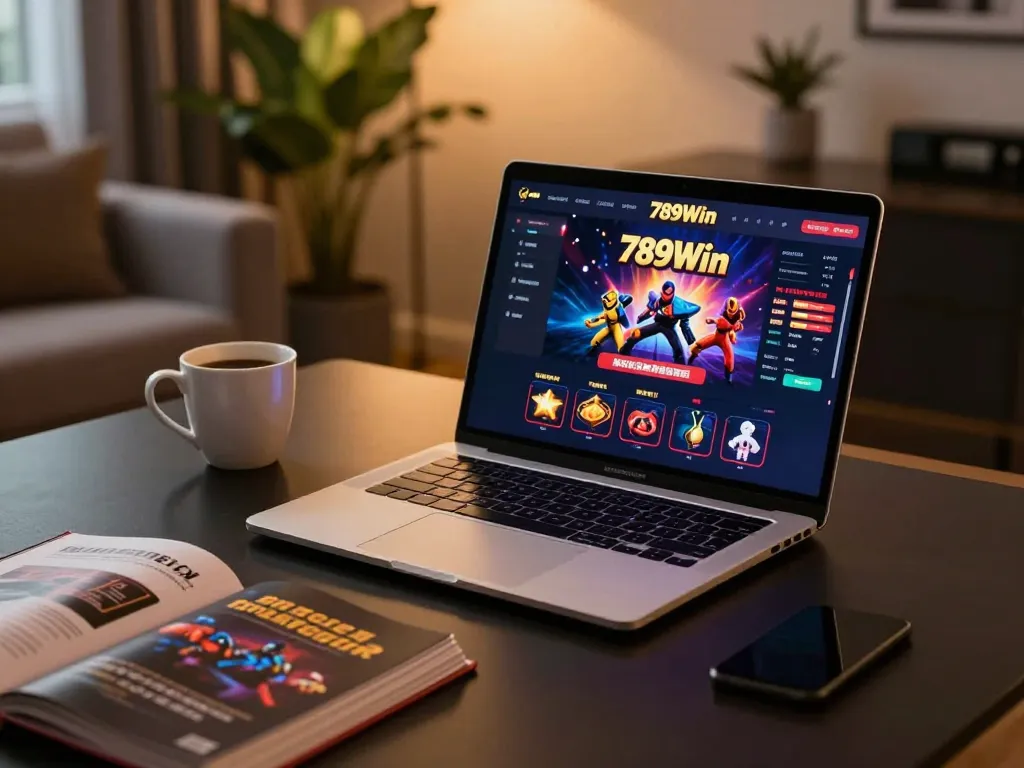 Experience exciting online gameplay at 789Win in a cozy modern setting with a warm ambiance.