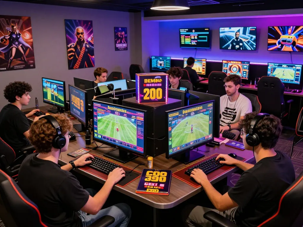 BEM88 online gaming scene with players engaged in vibrant casino games and sports betting.