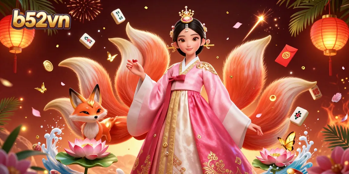 Play and win at b52vn with vibrant slot games featuring lucky symbols and festive elements.