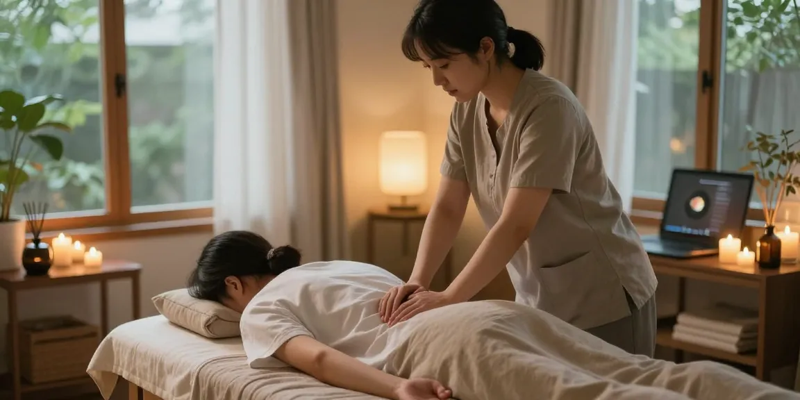 Relaxing 노원출장안마 service with a therapist in a soothing environment.