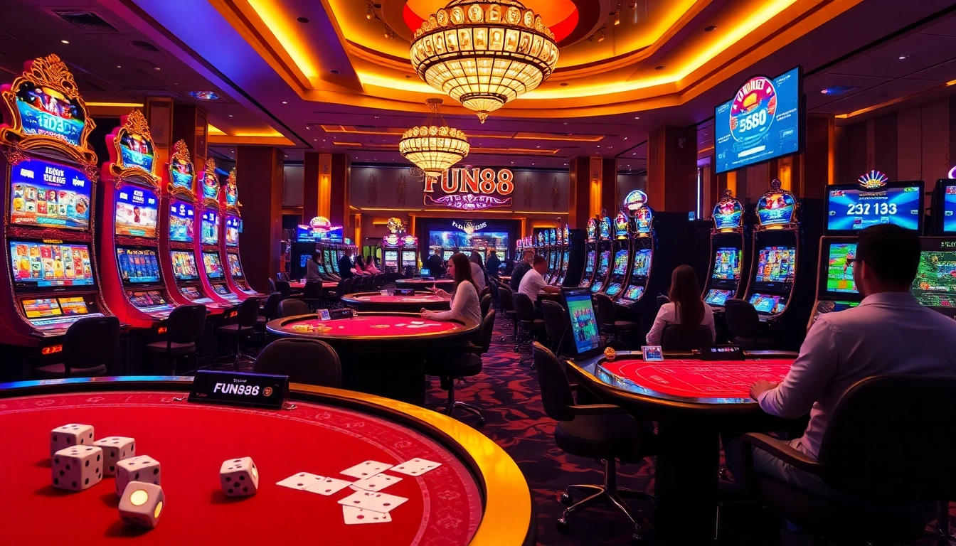 Experience the excitement of FUN88 with dynamic casino games and lively betting activities.