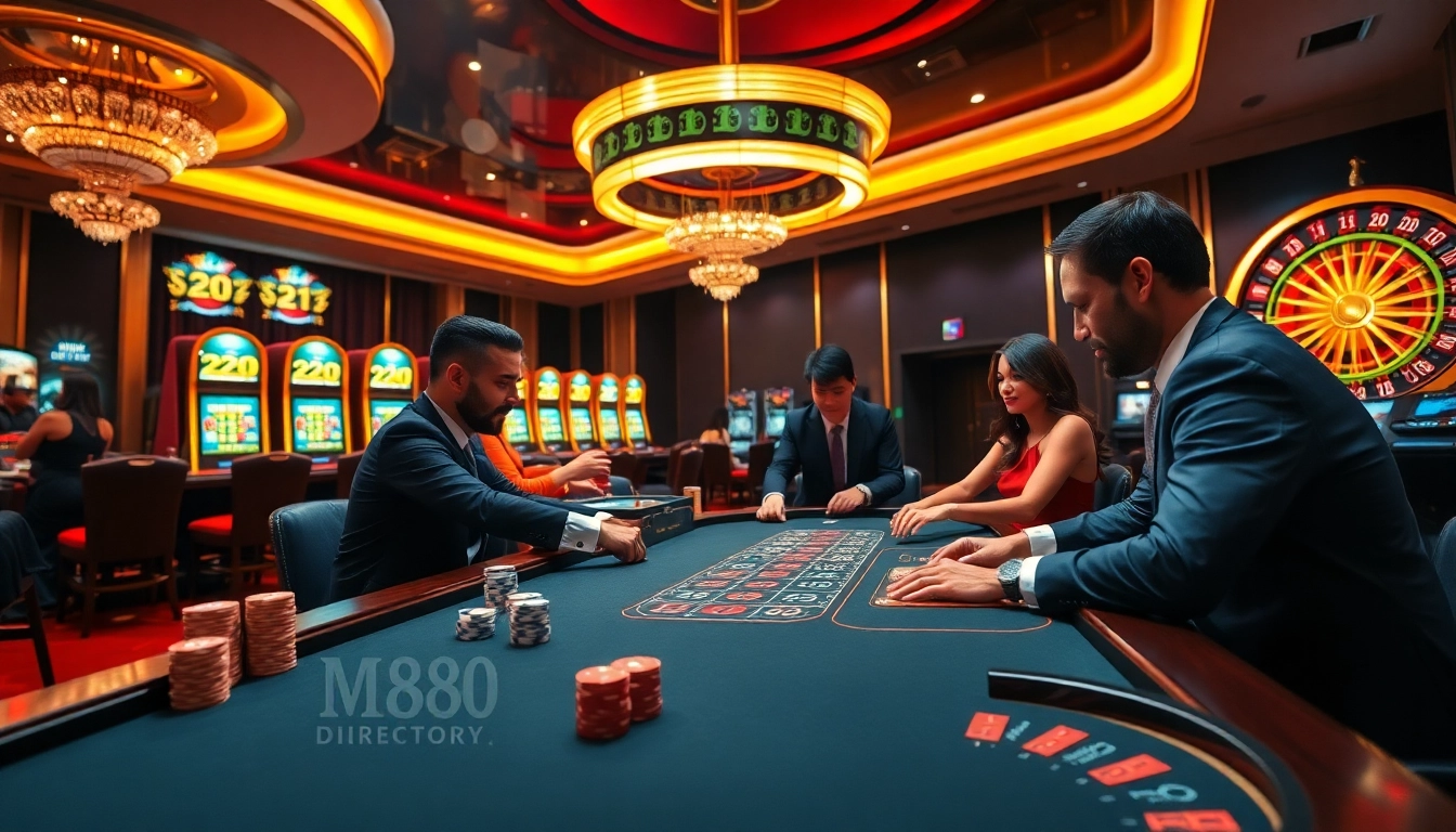 Action-packed poker game at https://mm88.directory/ showcasing vibrant casino atmosphere.