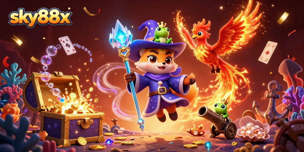 Experience thrilling wins at sky88x with dynamic gaming action and vibrant 3D visuals.