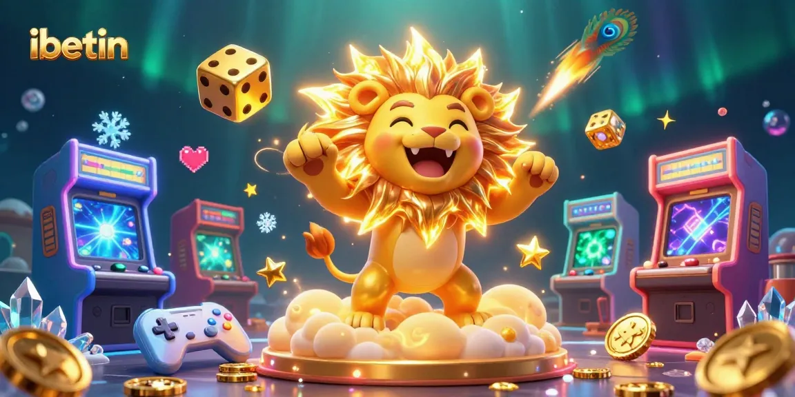 Experience thrilling gaming action with ibetin's vibrant 3D casino universe featuring slot games, dice, and dynamic characters.