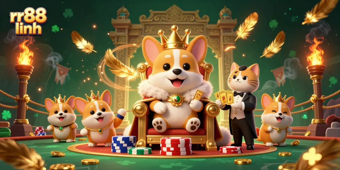 Experience thrilling gaming at rr88 linh with vibrant characters and stunning casino elements.