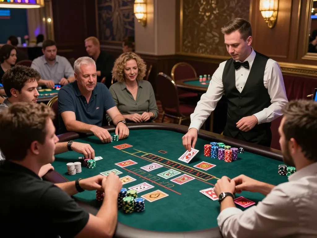 HI88 players placing strategic bets during an exciting live dealer blackjack game