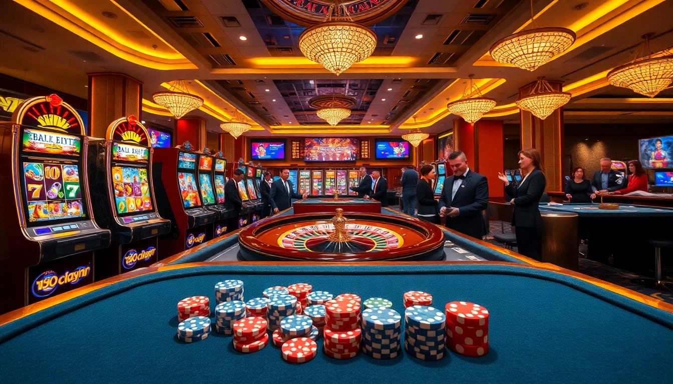 Experience exciting gaming with ibo slot at a luxurious casino environment.