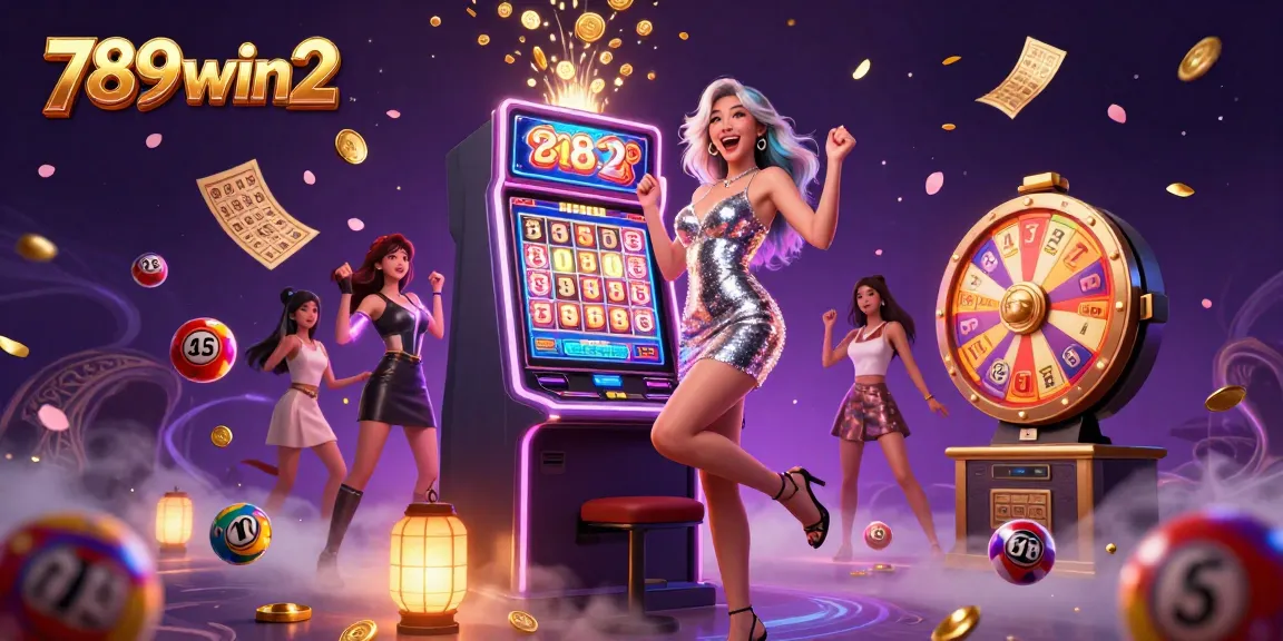 Play the thrilling games at 789win2 with vibrant slots and exciting jackpots, featuring celebratory visuals.