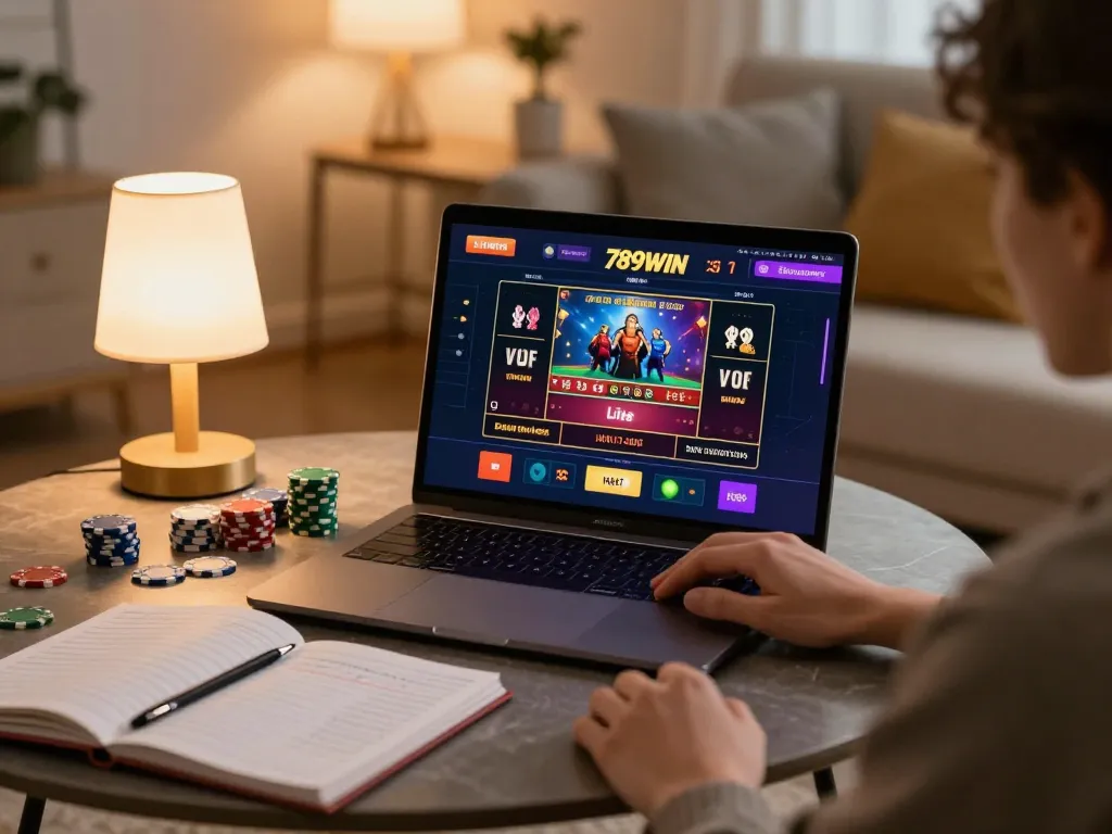 Engaging online gaming session with 789WIN interface showing live dealer games