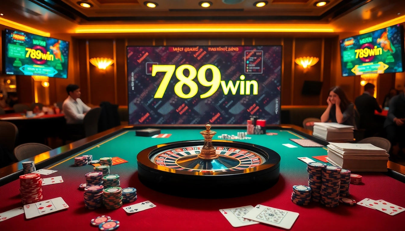 Experience thrilling online gaming at 789win with vibrant casino tables and exciting atmosphere.