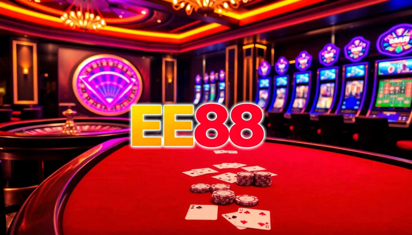 Experience exciting gameplay at EE88 with vibrant casino tables and immersive betting environments.