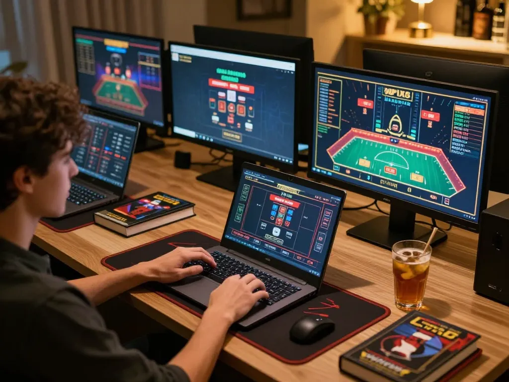 Experience immersive gameplay at 555WIN with a cozy online gambling setup