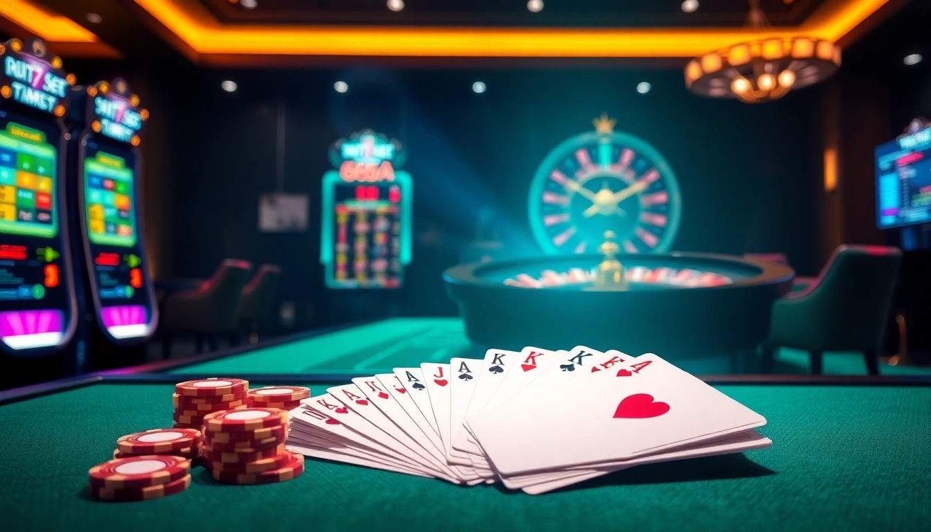Players enjoying a high-stakes game experience on 65A with vibrant casino elements.