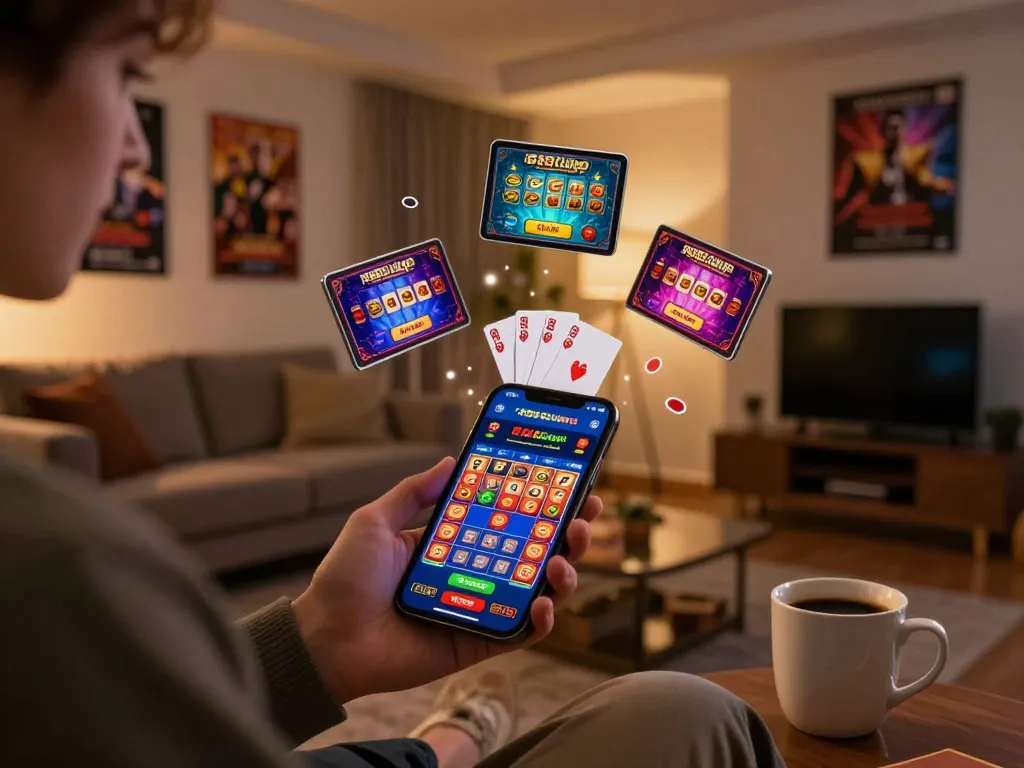 Engaged player exploring the 789clubgo app for live gambling experience on smartphone.