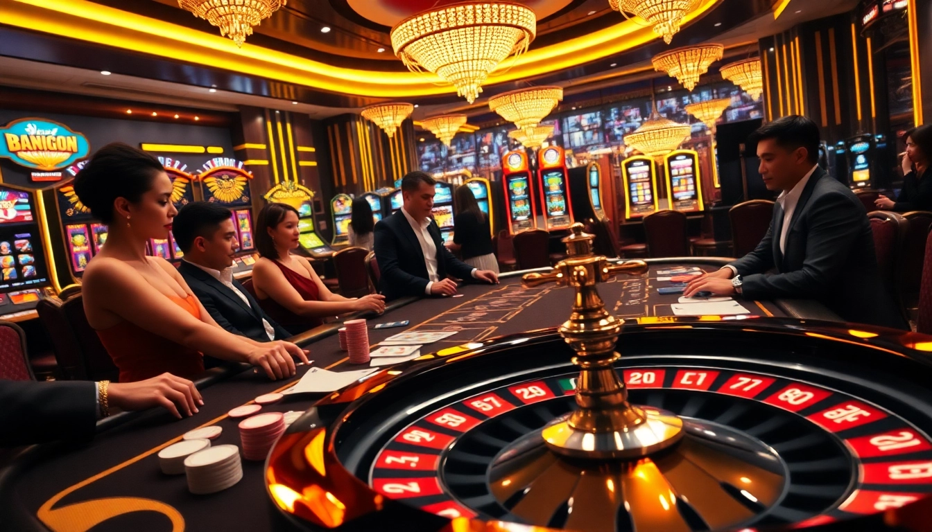 Experience the thrill of gambling at CM88's luxurious casino tables.