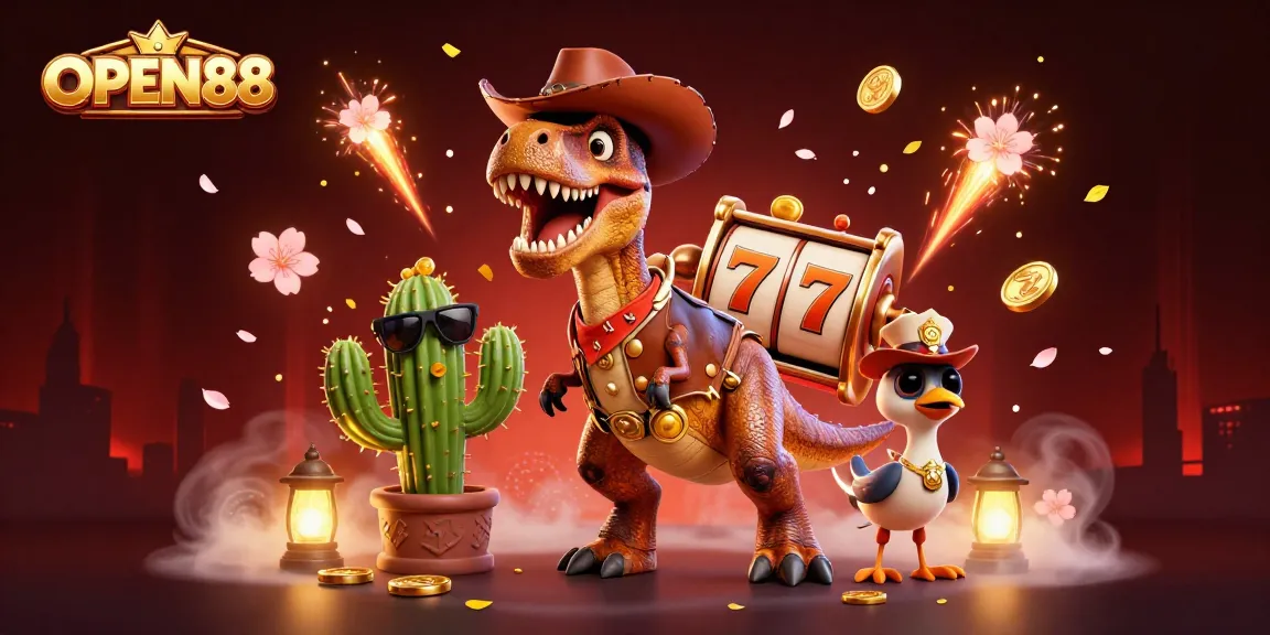 Engage with the thrilling slot adventures at OPEN88 featuring dynamic characters and festive game elements.