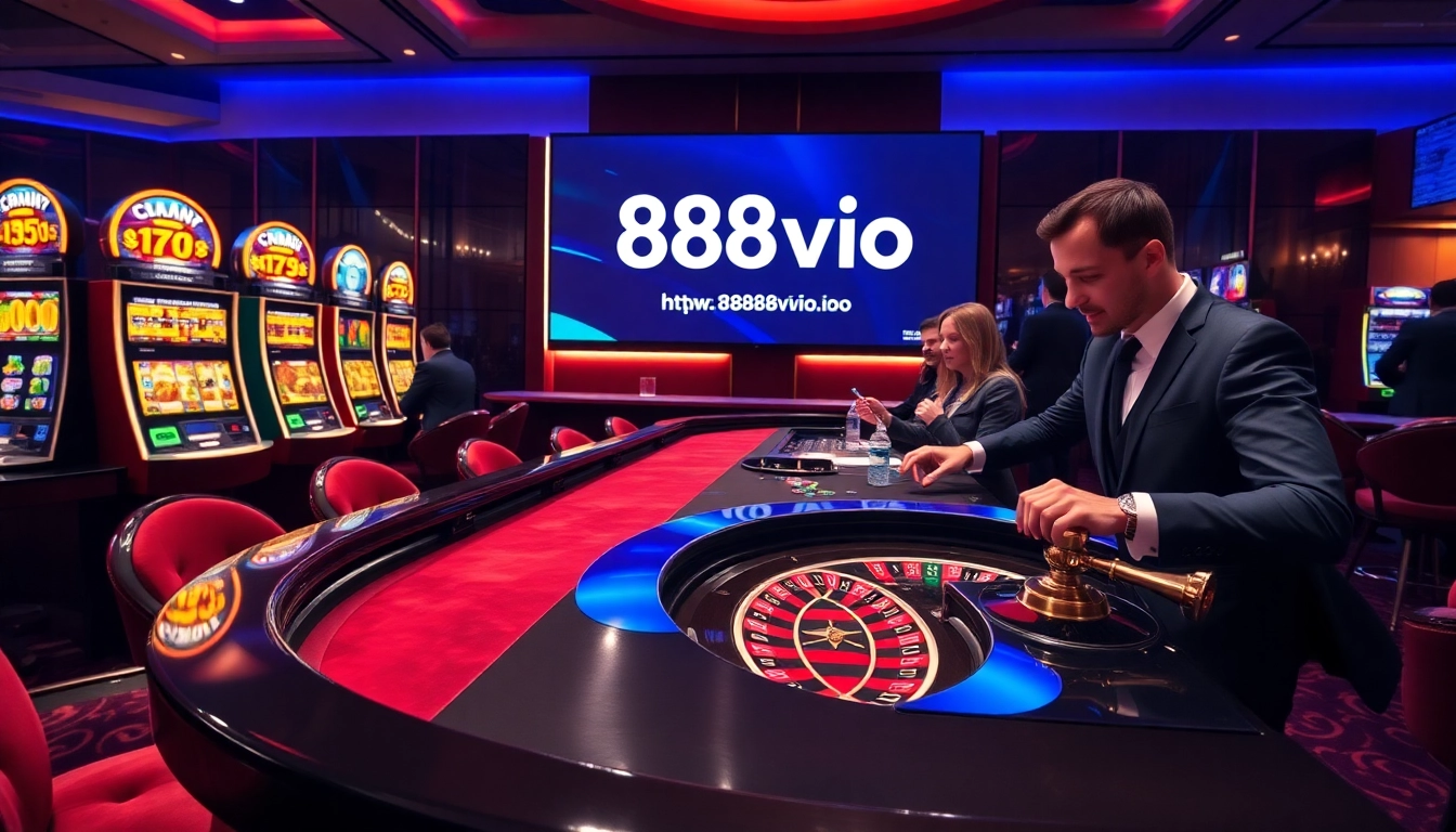 Spin the roulette wheel at https://888vi.io/, where vibrant betting chips create a thrilling casino atmosphere.