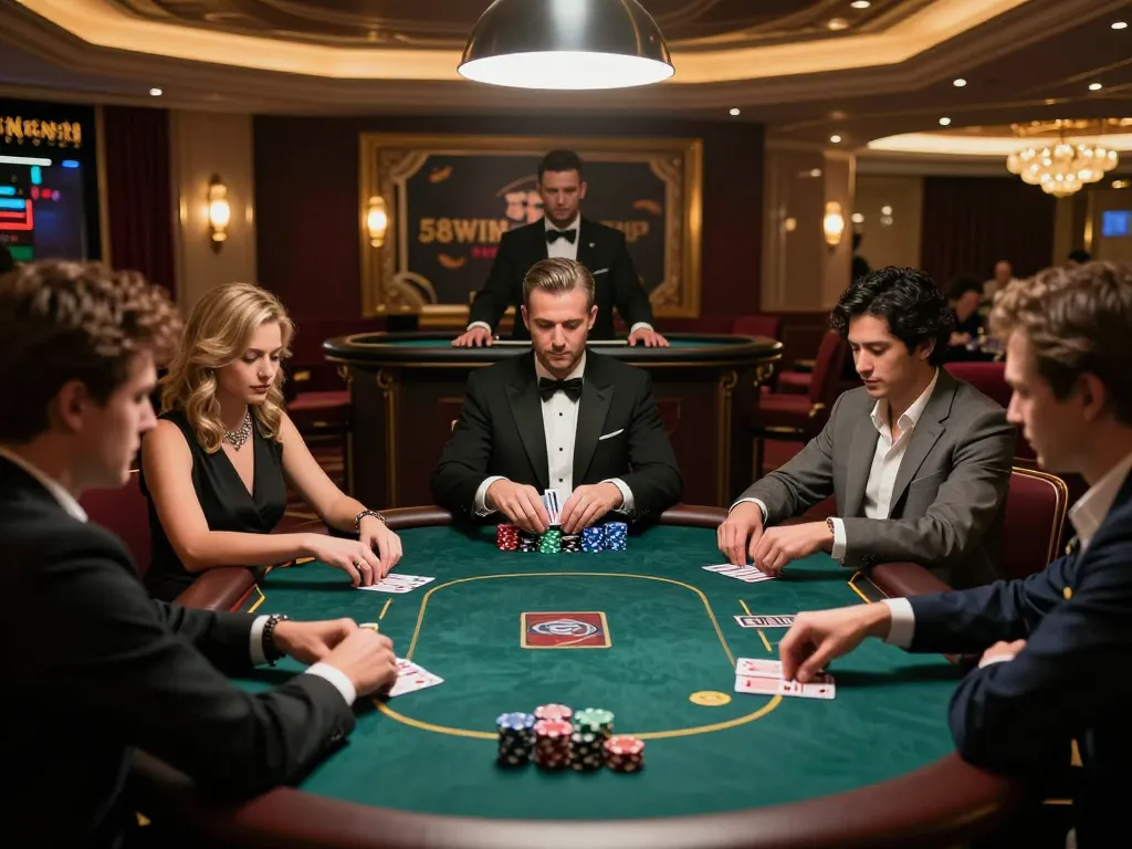 Experience the thrill of 58winwin vip in an elegant casino poker game