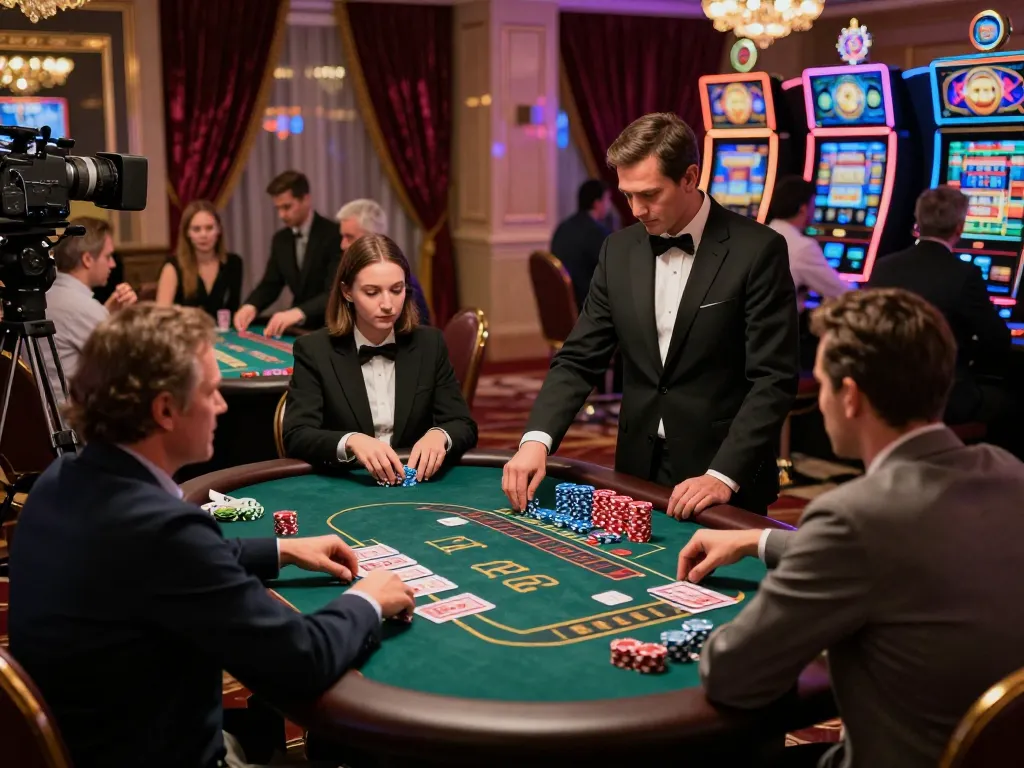 Experience the thrill of casino blackjack with strategic gameplay and RR 99 action in a luxurious setting