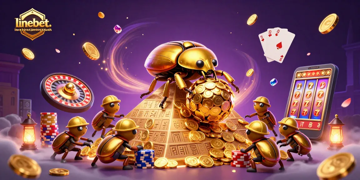 Experience thrilling gambling action with linebetbangladesh, featuring a dazzling casino scene.
